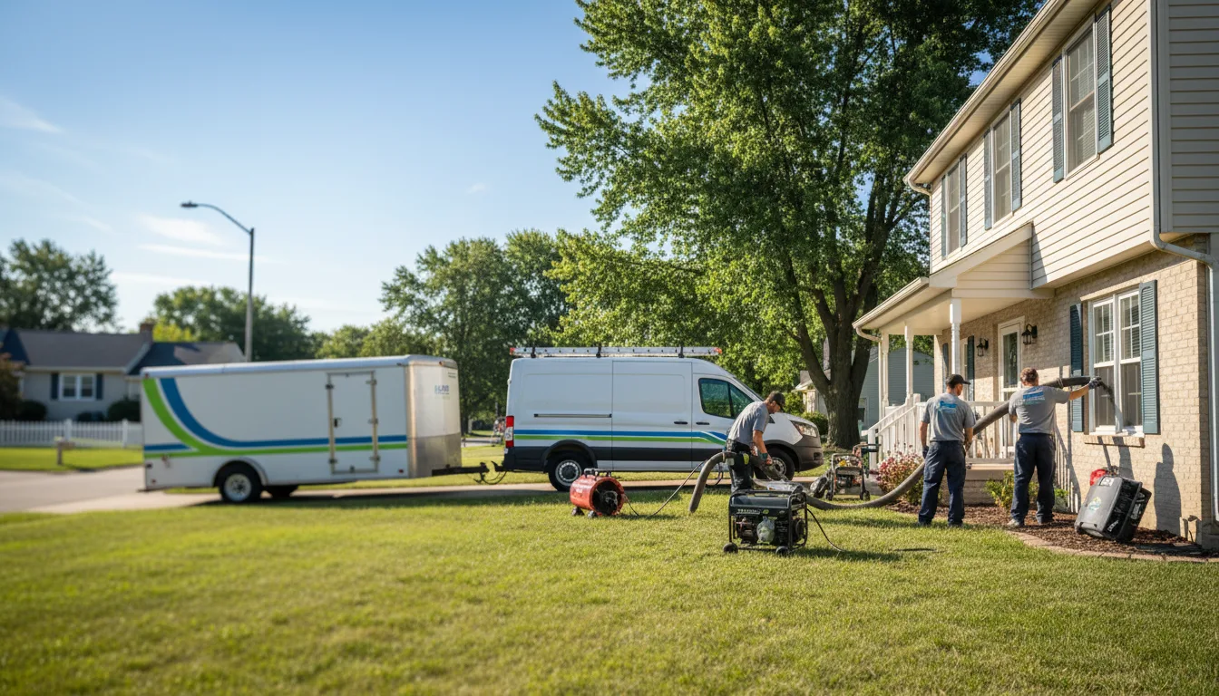 Flooded Basement Restoration And Cleanup With Repair in Brookfield, IL near me